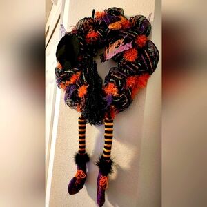 Halloween Witch Wreath